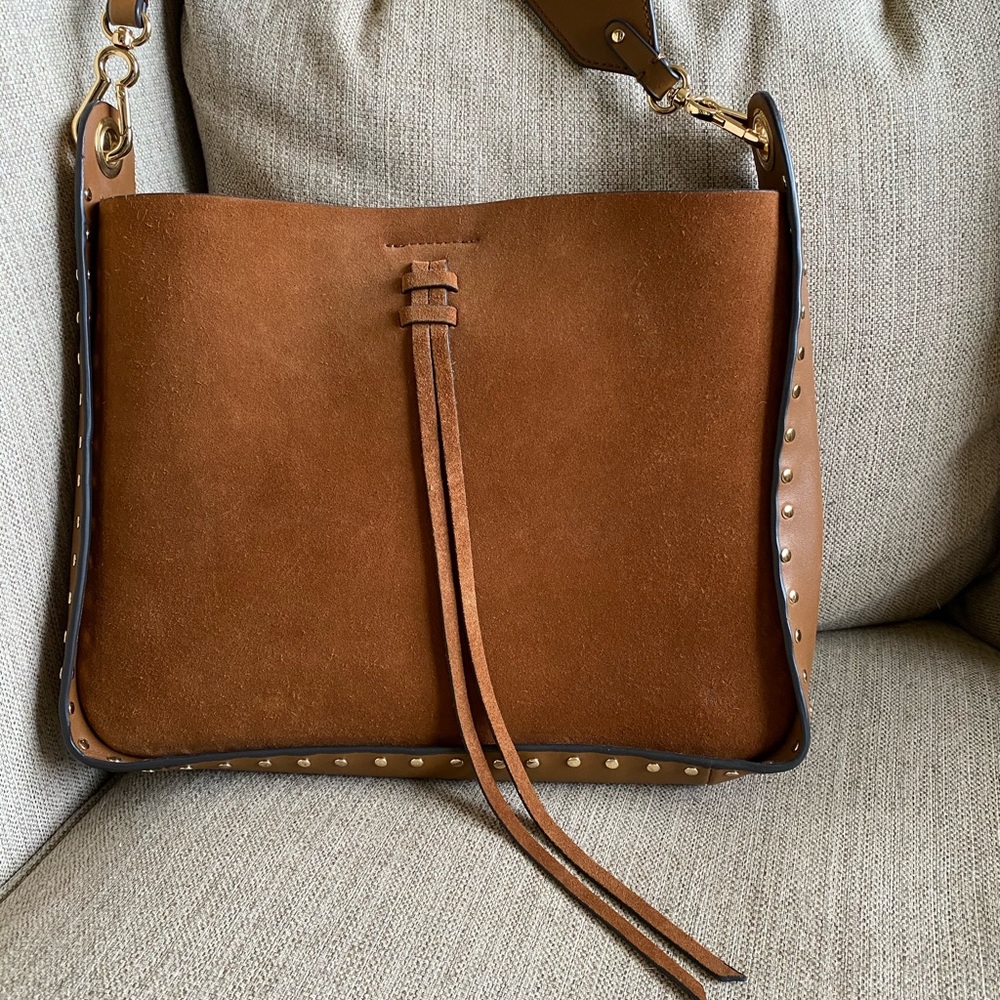 Vince Camuto crossbody suede purse with tassel